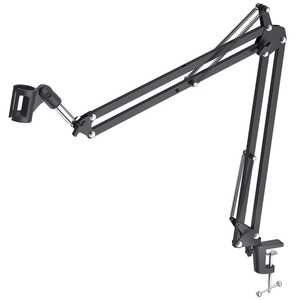 Microphone Karaoke: Microphone Suspension Boom Scissor Arm Stand For Professional Podcast Streaming Youtube