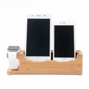 Phone Stand Holder: Wooden Charging Dock Station Mobile Phone Holder Stand for Iphone x 8 7 Plus 6