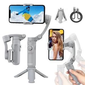 Phone Stand Holder: Foldable 3 Axis Smartphone Gimbal Stabilizer
