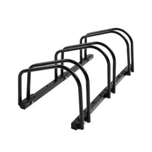 Cycling Accessories: Goslash Picks 3 Bike Floor Parking Rack Bikes Stand Bicycle Instant Storage Cycling Portable