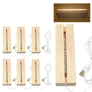 Wooden Led Light Base for Resin Art