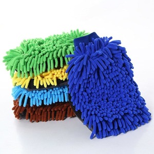 Car Wash Accessories: Car Wash Cleaning Gloves Microfiber Towel Chenille 2 in 1 Car Wash Cleaning Cloth Car Cleaning