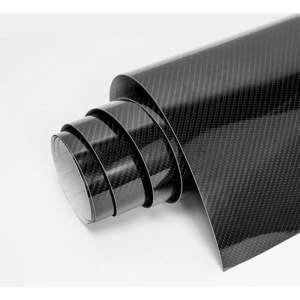Car Sticker Carbon Fiber Vinyl High Glossy Carbon Fiber Vinyl Wrap Film 6d