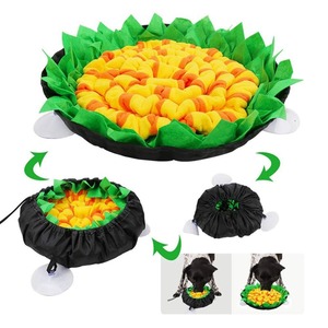 Pet Toys: Bite-resistant Foldable Anti-slip Dog Puzzle Hide Food Snuffle Mat