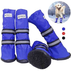 Pet Clothing: Winter Durable Waterproof Comfortable Adjustable Reflective Nonslip Snow Rubber Sole Dog Shoes