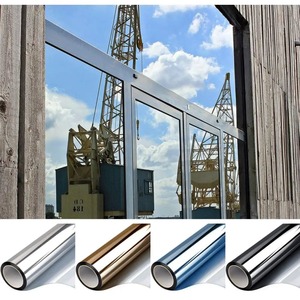 Decorative Window Film: Privacy Film one Way Daytime Mirror Tint Uv Heat Control Vinyl Stickers Sun Block Glass Paper Door