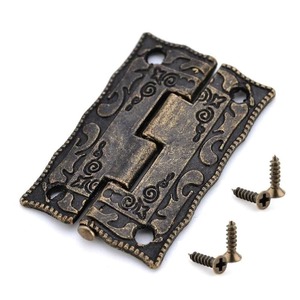 Hinges: 10pcs Antique Bronze Hinges Cabinet Door Drawer