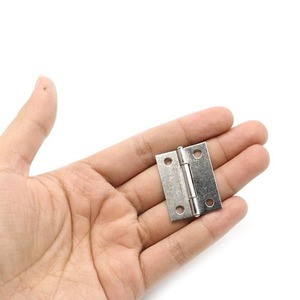 Hinges: 10pcs Door Hinge 1.5inch Stainless Steel Mini Drawer Jewelry Box Silver Cabinet