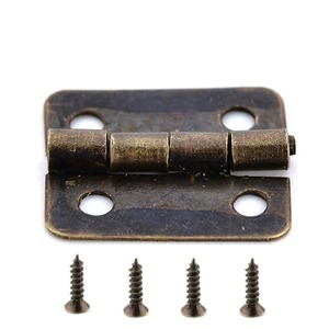Hinges: 50pcs Mini Bronze Gold Decoration Door Hinges