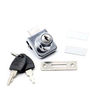 Locks: Single Glass Zinc Alloy Showcase Lock