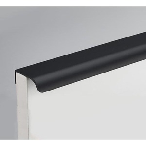 Zinc Alloy Kitchen Cupboard Pulls Black Silver Hidden Cabinet Handles Drawer