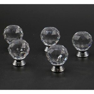 Handles: 10pcs 20-30mm Crystal Ball Design Crystal Glass Knobs Cupboard Drawer Pull