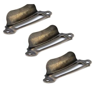 20pcs Antique Box Label Handles Retro Pull Frame Handle Name Card Holder Knob