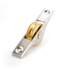 2pcs Sliding Door Roller Cabinet Copper Caster Wheel Pulley Runners For Wardrobe