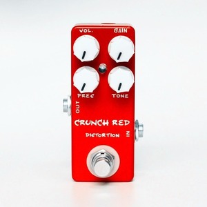 Parts Accessories: Crunch Red Mini Electric Guitar Distortion Effect Pedal True Bypass Full Metal