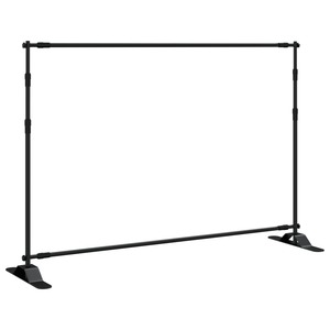 Photography Studio: Backdrop Stands 2 Pcs Black 305X243 Cm Steel Toniali