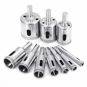 10 Diamond Coated Drill Bits Set Hole Saw Kit Tile Marble Glass Ceramic Power To&hellip;