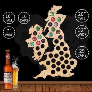 Collectibles: Uk Beer Cap Map