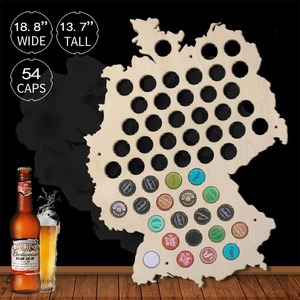 Collectibles: Germany Beer Cap Map