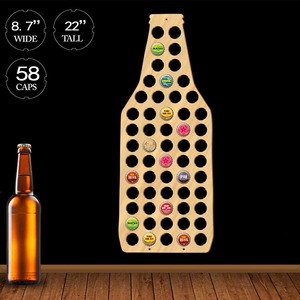 Collectibles: Wine Bottle Cap Display Map Beer Bottle Cap Map