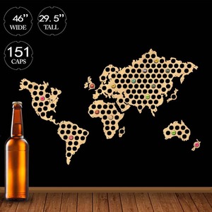 Collectibles: World Map Bottle Beer Cap