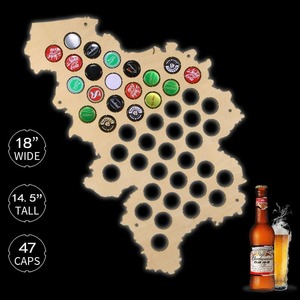 Collectibles: Belgium Beer Cap Map
