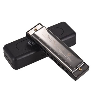 Harmonica: Key of c Diatonic Harmonica Mouthorgan with Abs Reeds Mirror Surface Design 10 Holes Blues