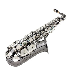 Brass Bend Eb E-flat Alto Saxophone Sax Black Nickel Plating Abalone Shell Keys &hellip;