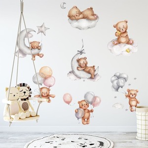 Wall Art: Cute Teddy Bear Decorative Wall Stickers
