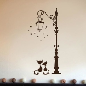Cute Cat Fashion Wall Stickers For Living Room Decorations