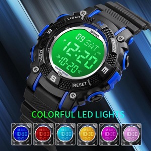 50m Waterproof Electronic Chrono Stopwatch Kids Wristwatches