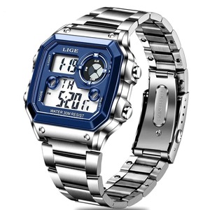 His Watches: Military Digital Watches Sport Wristwatch Mens Waterproof Clock Male