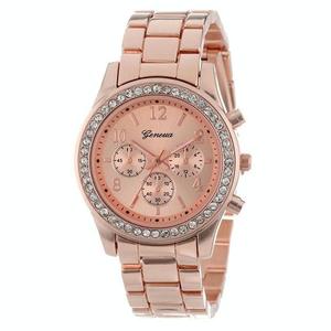 Her Watches: Women Alloy Diamond Stainless Steel Belt Watch