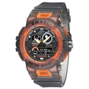 Watches Him Her: Sport Digital Led 50m Waterproof Military Wristwatch 8063 Mens