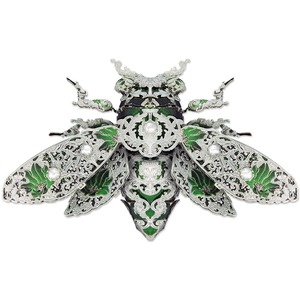 3d Metal Puzzle Insect Brooch Accessories Model Kits for Teens Diy Jigsaw Toys Brain Teaser