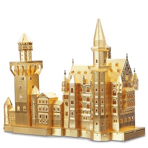 3d Metal Puzzle Neuschwanstein Castle Model Building Kits Diy Toys Jigsaw for Te&hellip;