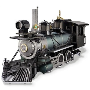 Diy Children 3d Puzzle: Puzzle 3d Metal Mogul Locomotive 282pcs Assembly Model Building Kit Diy Toys