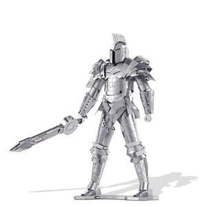 3D Metal Puzzle-Black Knight Armor Model Building Kits Diy Jigsaw Toy For Adults