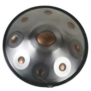 Drums: 440Hz 9-Tone G Steel Tongue Music Handpan Drum For Yoga & Meditation