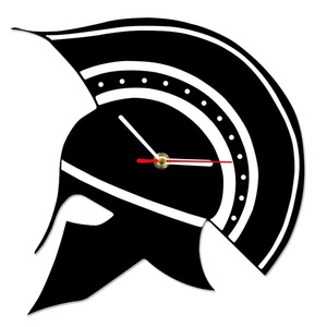 Unusual Novelty Clocks: Sparta Greek Helmet Wall Clock