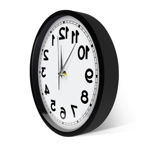 Sound Activated Clocks: Counter Clockwise Backwards Clock Home Decor Sound Activated Wall Clock Smart