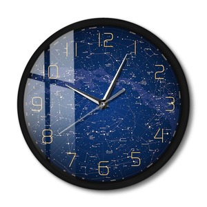 Sound Activated Clocks: The Evening Sky Map Sound Activated Led Lighting Wall Clock Northern Hemisphere