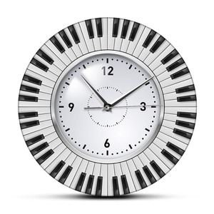Do Re Mi Piano Keyboard Wall Clock Music Themed Silent Wall Clock Music Studio