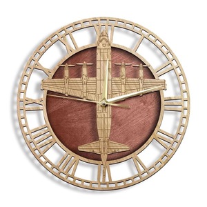 Wooden Wall Clocks: Lockheed P-3 Orion Aircraft Wood Wall Clock