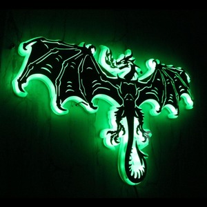 Evil Dragon Mirror Light