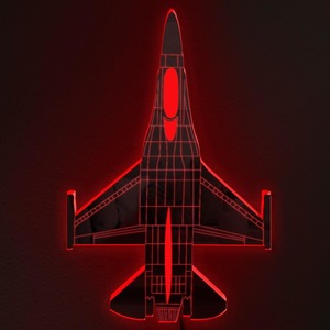 Led Mirror Ligh: F-16 Fighting Falcon Jet Mirror Light