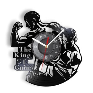 Vinyl Record Clocks: Motivational Workout Wall Clock