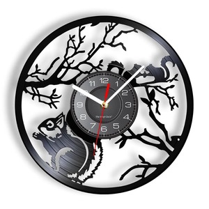 Vinyl Record Clocks: Woodland Love Wall Clock