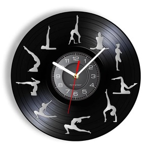 Vinyl Record Clocks: Zen Gymnastics Vinyl Record Wall Clock