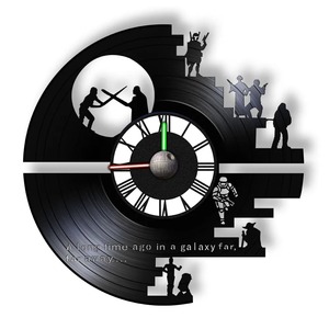Galaxy Far Far Away Vinyl Record Wall Clock